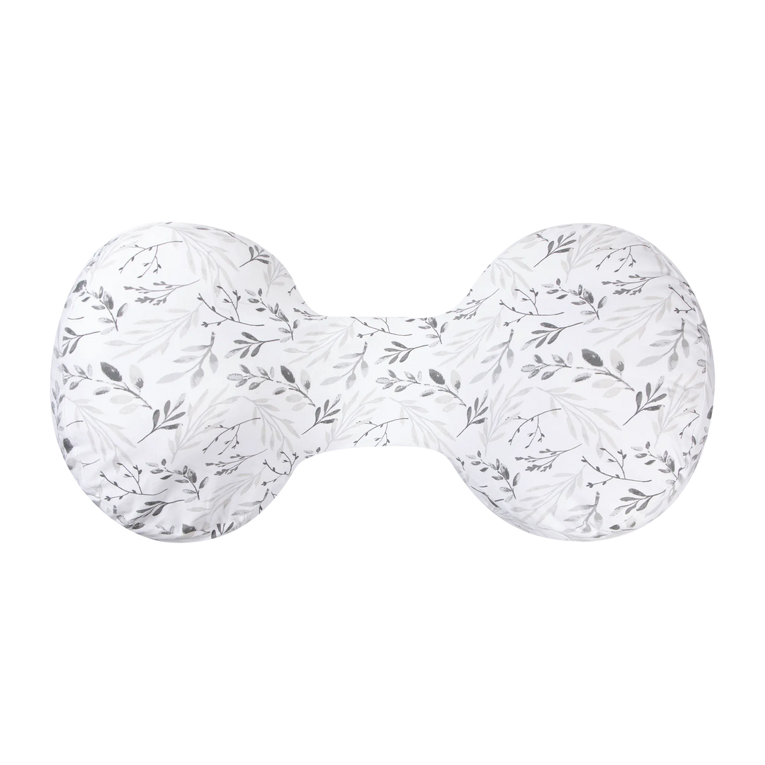 Boppy Side Sleeper Preganancy Pillow Gray-Falling-Leaves