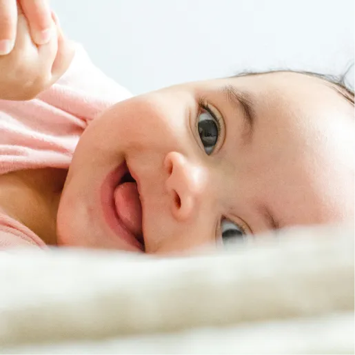 Close up of Baby Smiling