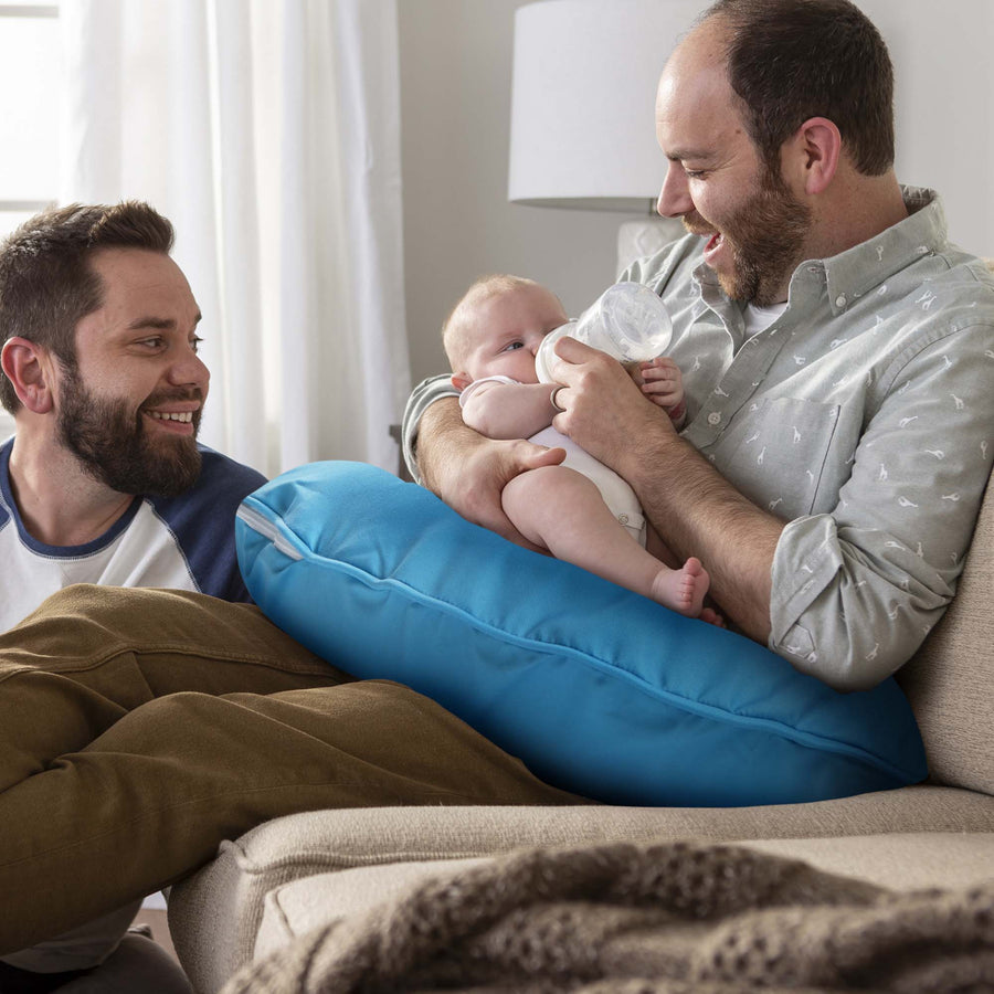 Blue boppy pillow shop
