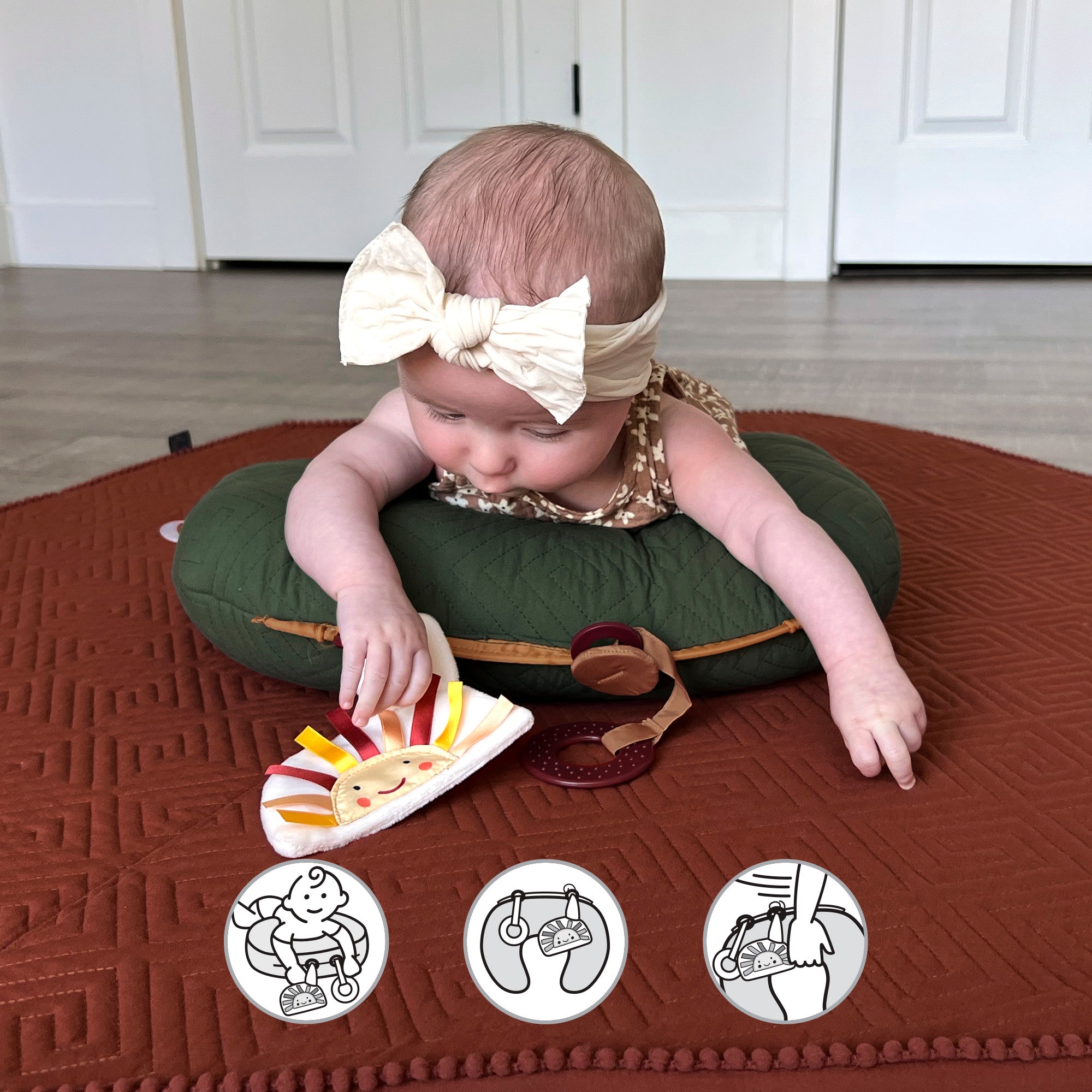 Boppy Tummy Time Pillow for Playtime and Propping Boppy