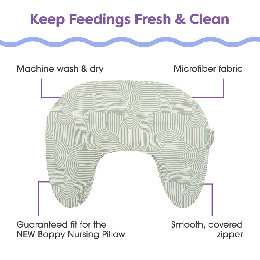 Boppy pillow machine washing steps diagram