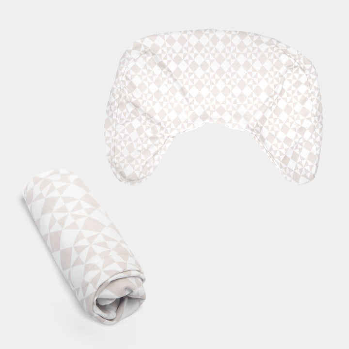 Beige Checkered Quilt