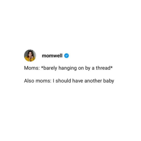 Tweet from Mom influencer