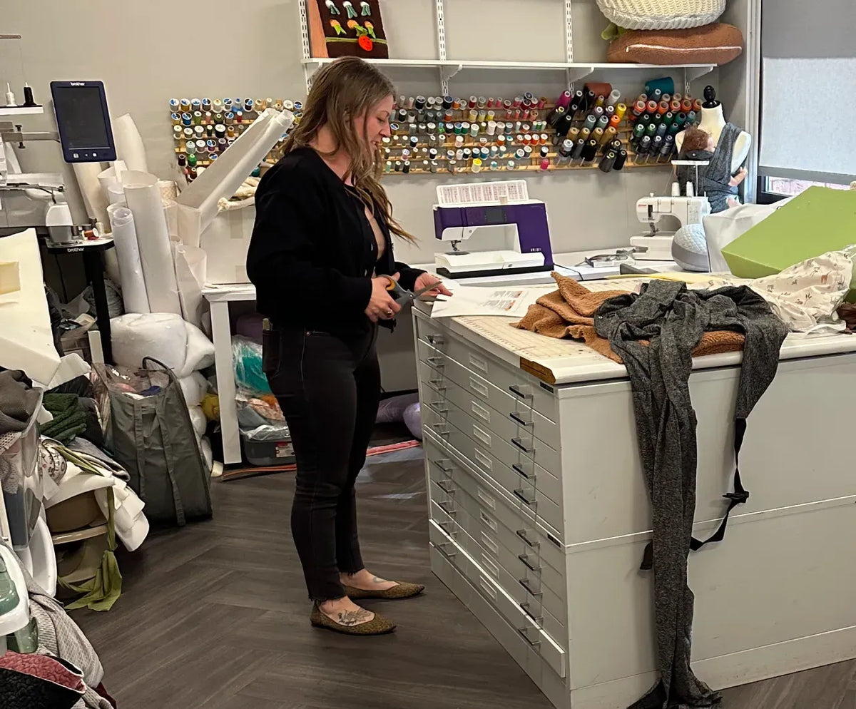 Employee in Boppy's  Workshop