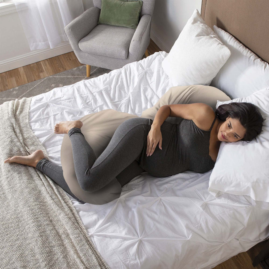 Total Body Pillow with Organic Cotton Pillow CoverPregnancy PillowBoppy